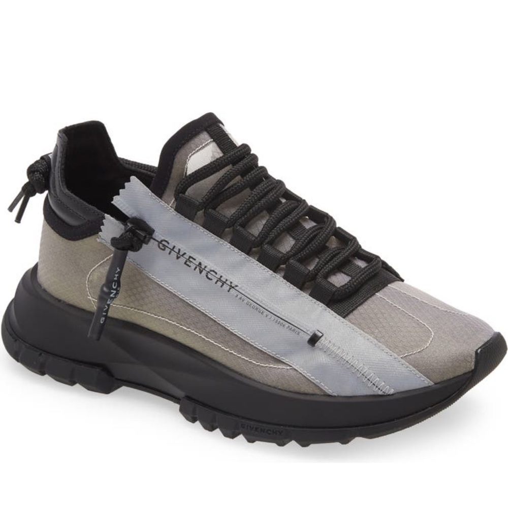 Authentic Givenchy Logo Zip Running Sneaker